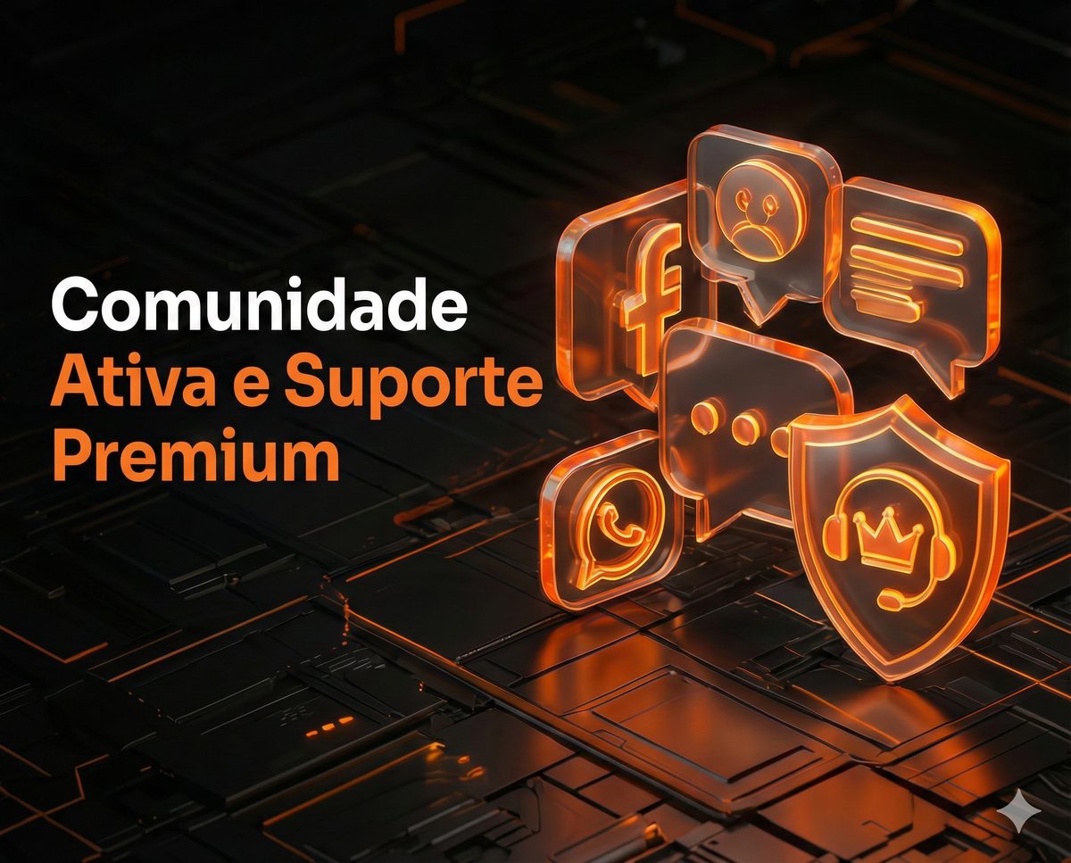 Comunidade Ativa e Suporte Premium