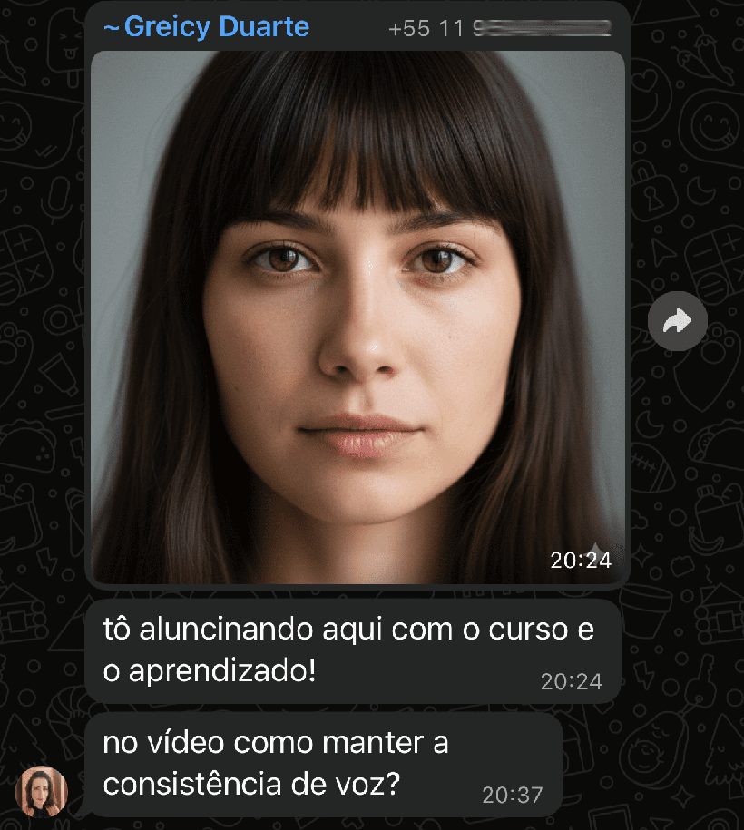 Depoimento de aluno
