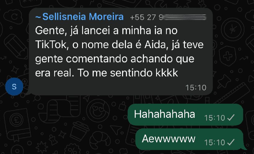 Depoimento de aluno