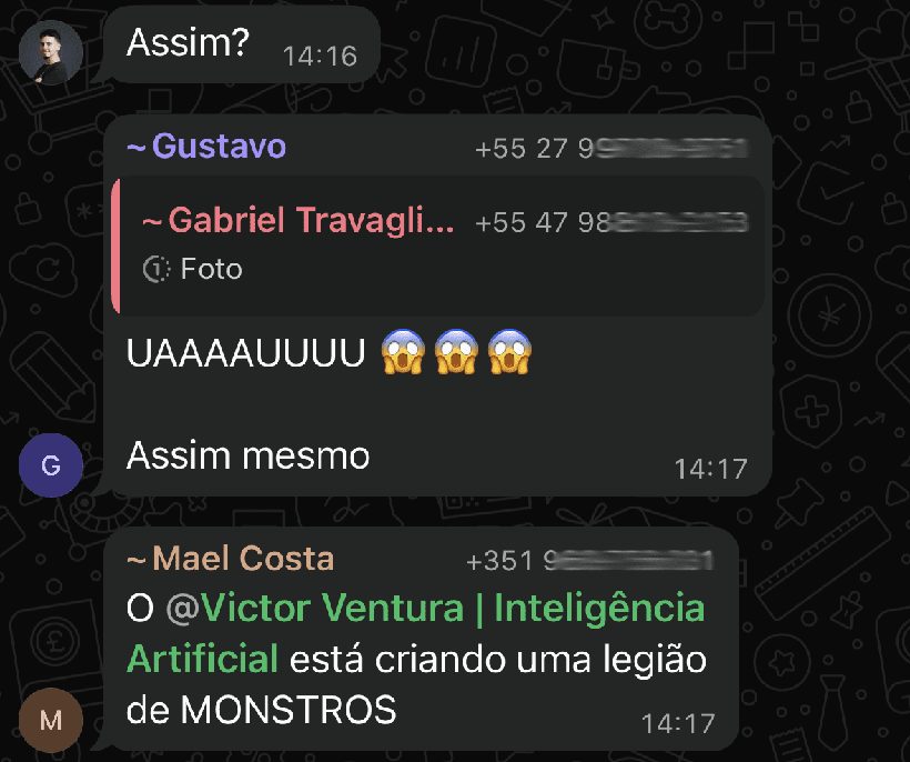 Depoimento de aluno